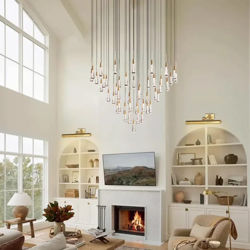 Solitaire Round Chandelier 17" 24" 36“ 58“
