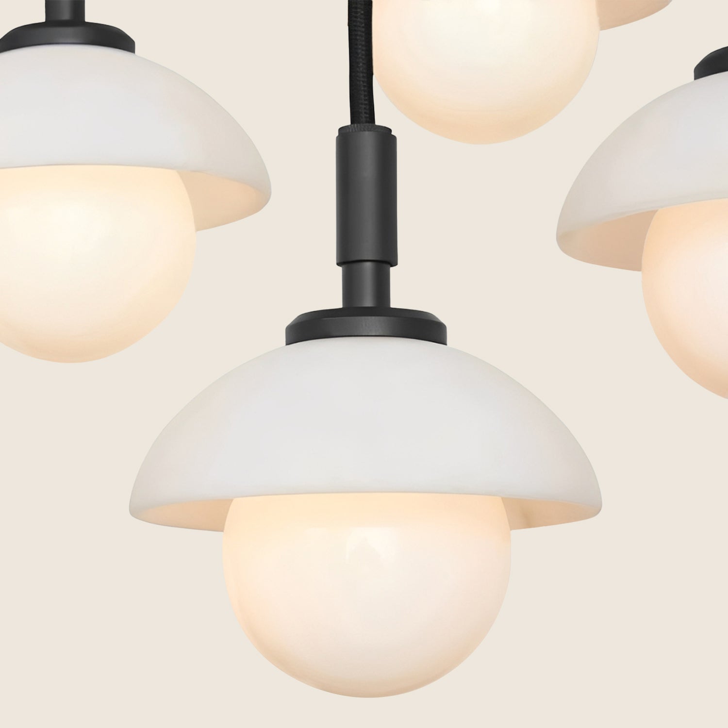 Glowen  Alabaster Rectangular Chandelier 54"