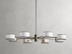 Daphne Fabric Round Chandelier