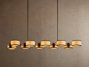 Daphne Fabric Linear Chandelier
