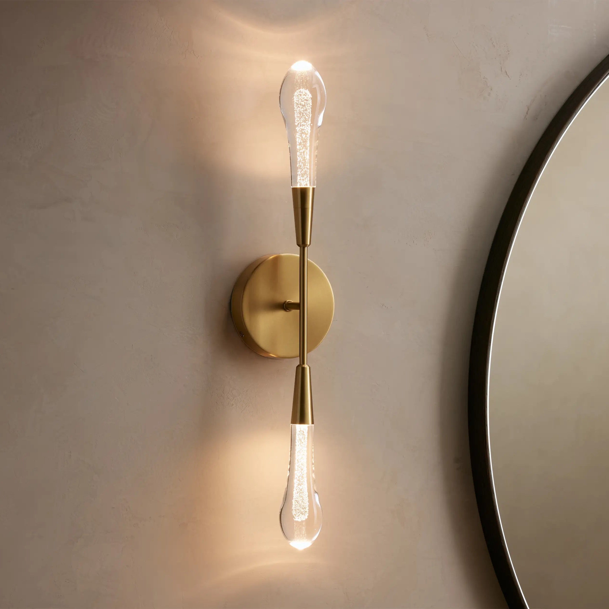 Solitair Crystal Double Wall Sconce