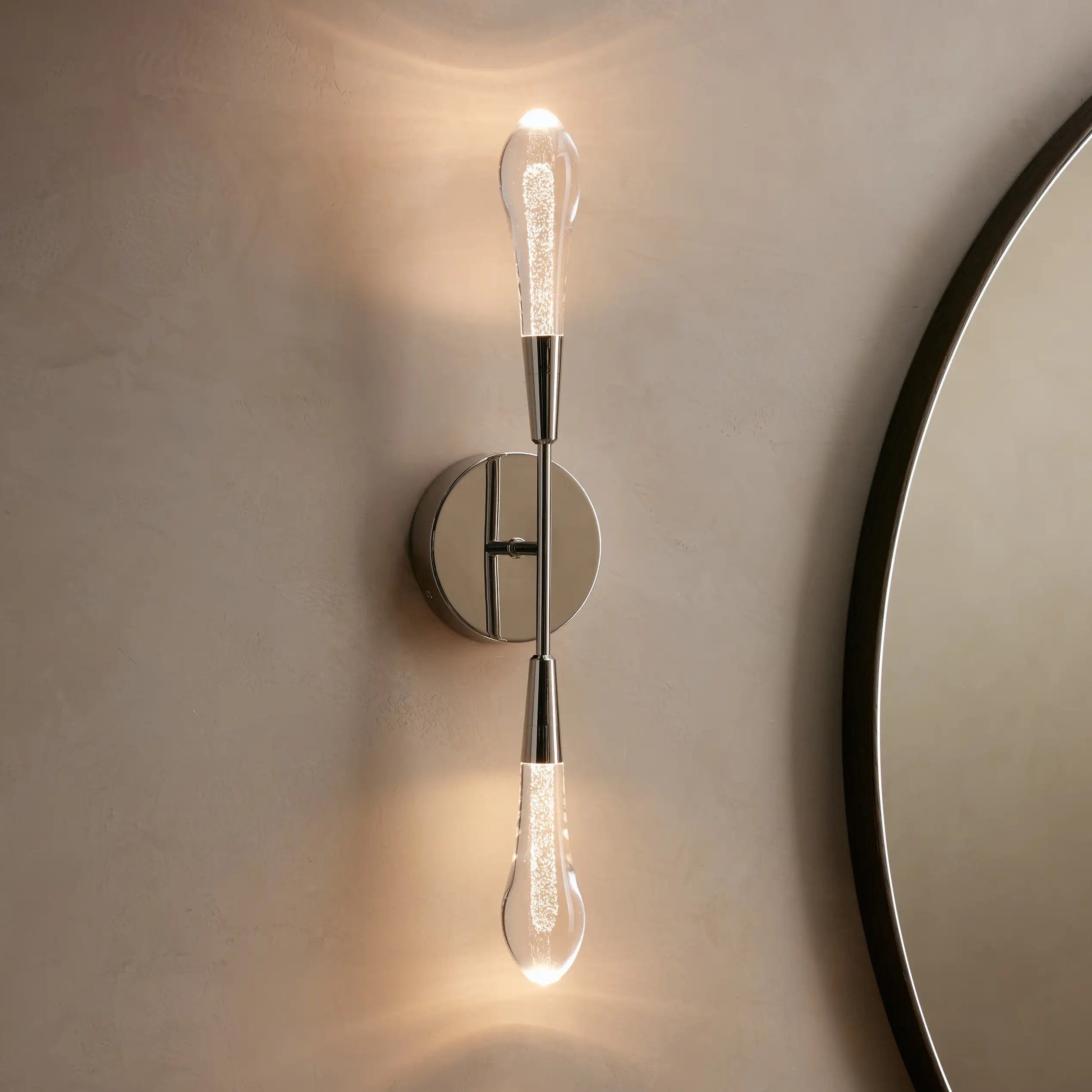 Solitair Crystal Double Wall Sconce