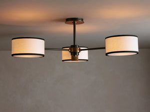 Daphne Fabric Flush Mount