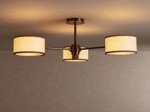 Daphne Fabric Flush Mount