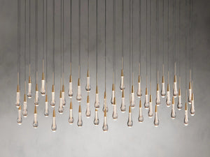 Solitaire Linear Chandelier 37"50"70"87"120"