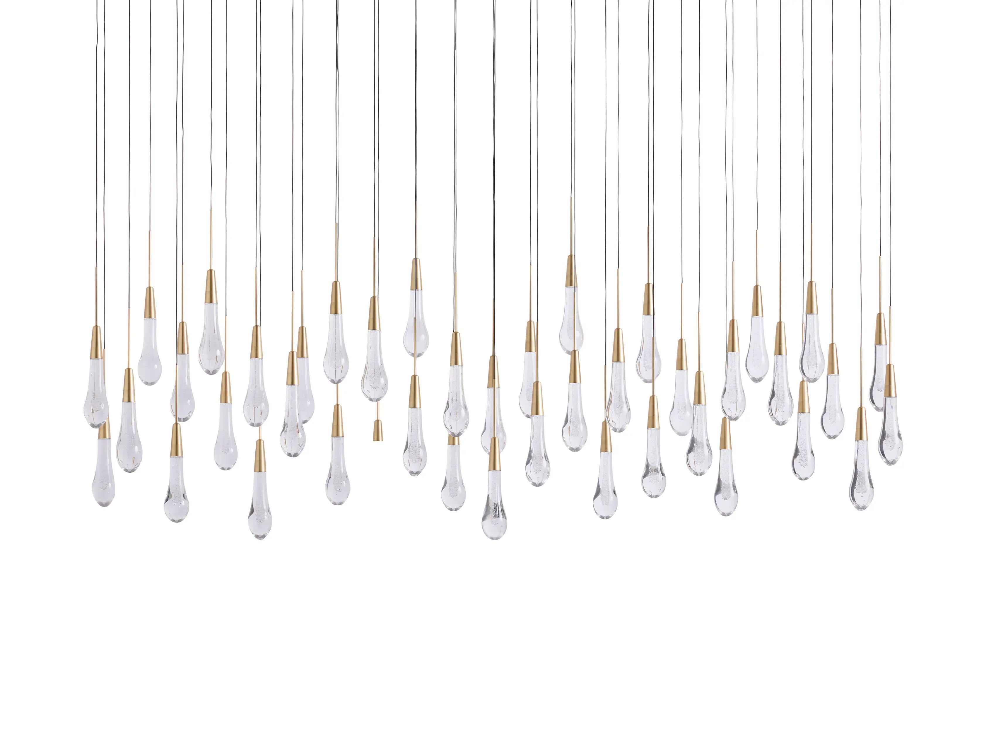 Solitaire Linear Chandelier 37"50"70"87"120"