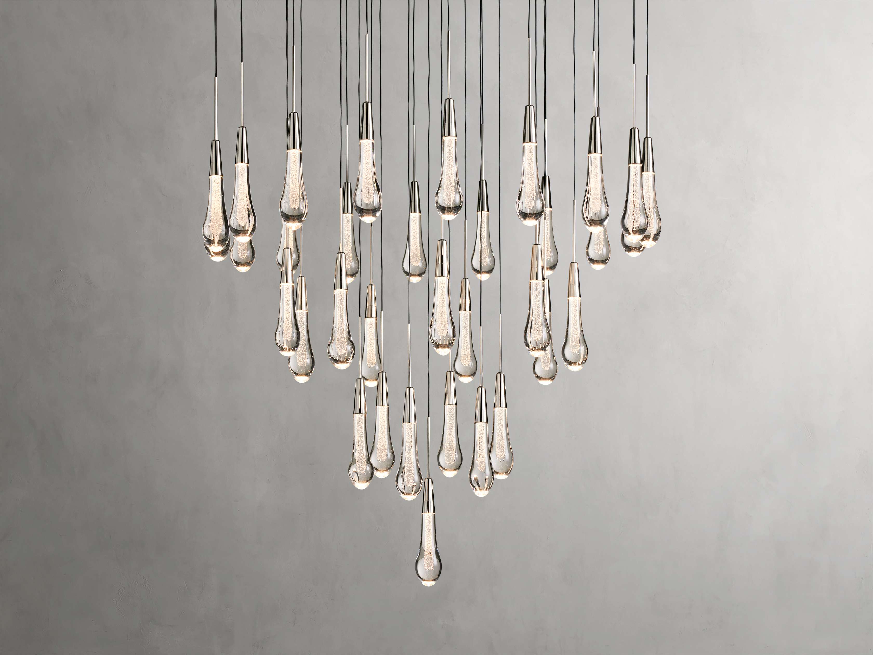 Solitaire Round Chandelier 17" 24" 36“ 58“