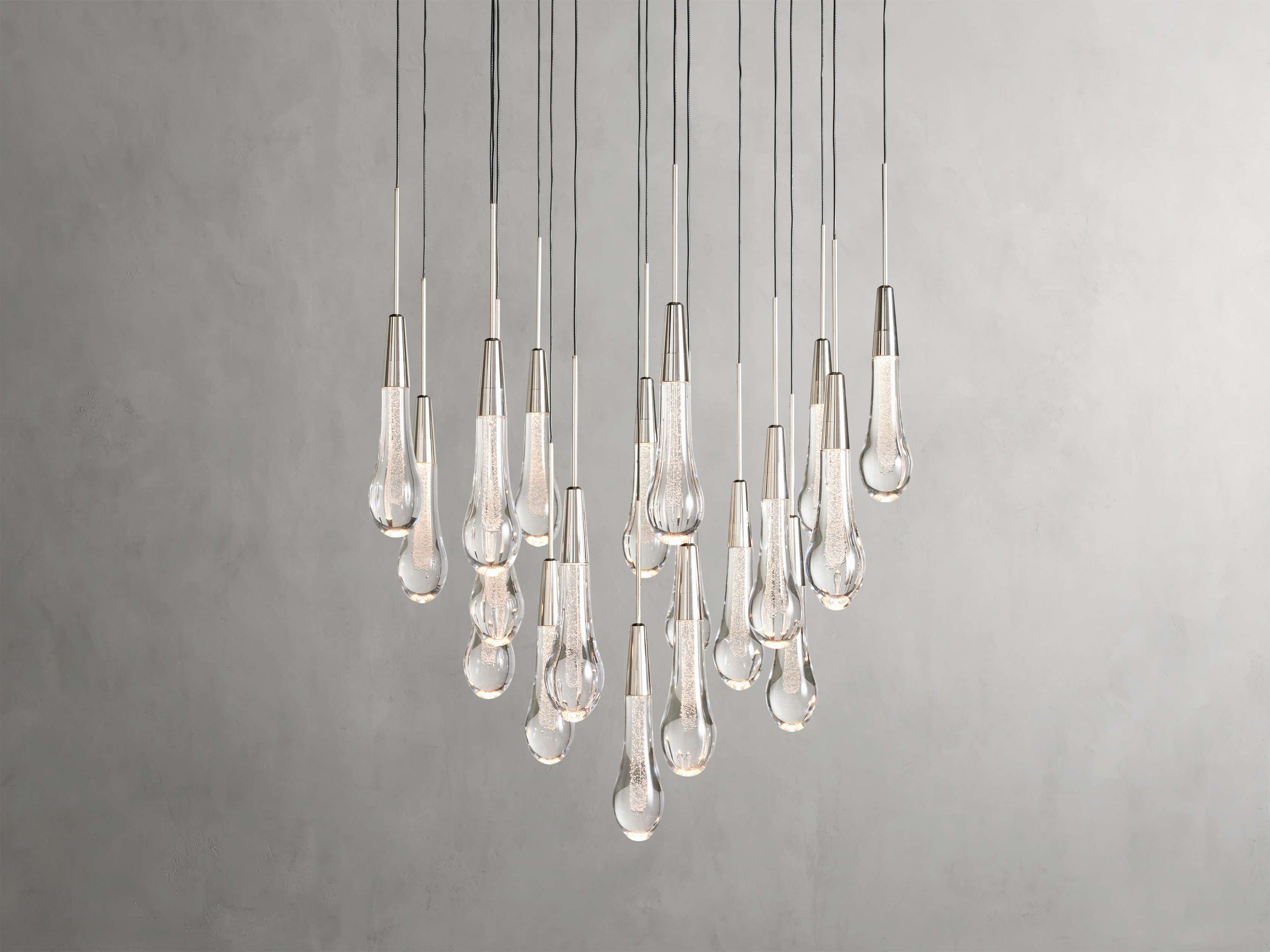 Solitaire Round Chandelier 17" 24" 36“ 58“