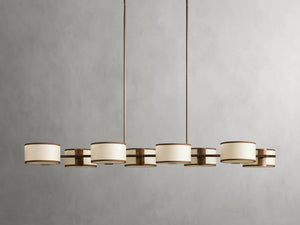 Daphne Fabric Linear Chandelier