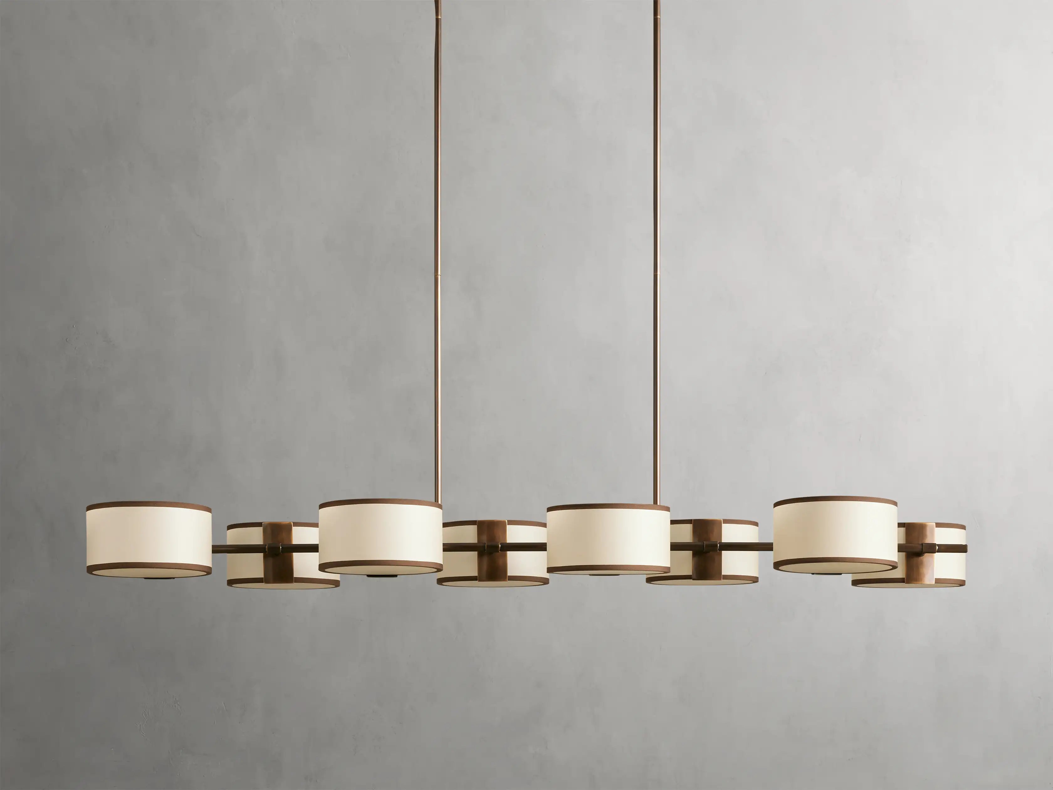 Daphne Fabric Linear Chandelier
