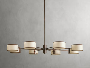 Daphne Fabric Round Chandelier