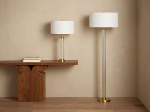 Lumina Column Crystal Floor Lamp