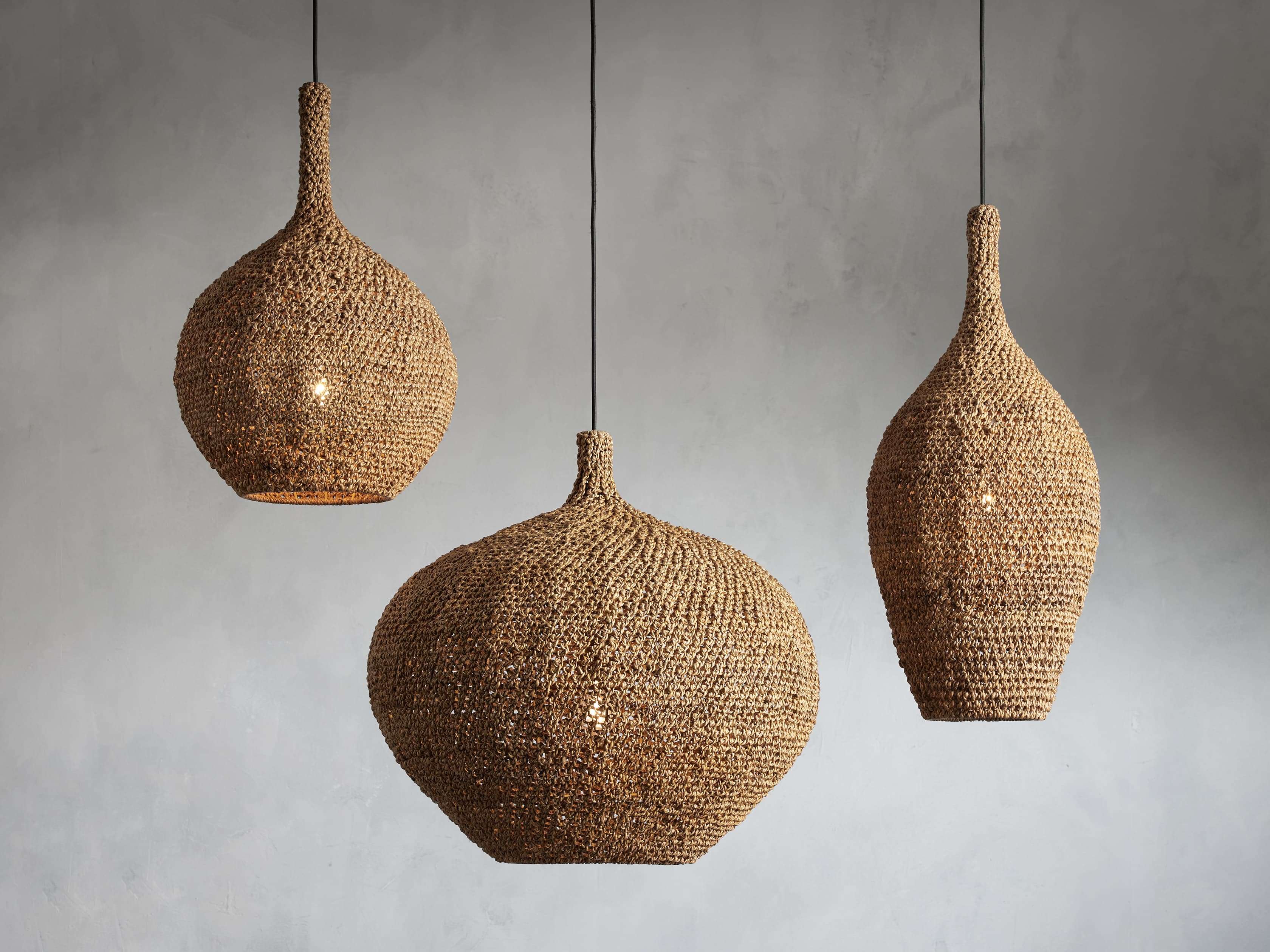 Canela Natural Rope 15" Pendant
