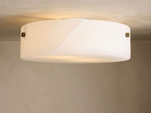 Calera Alabaster Stone Flushmount