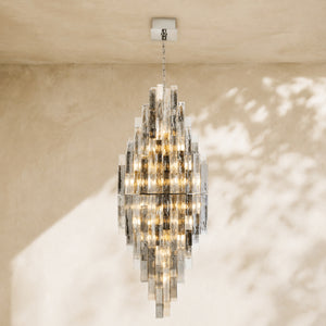 Altesa Square Glass Grand Chandelier 68-Light