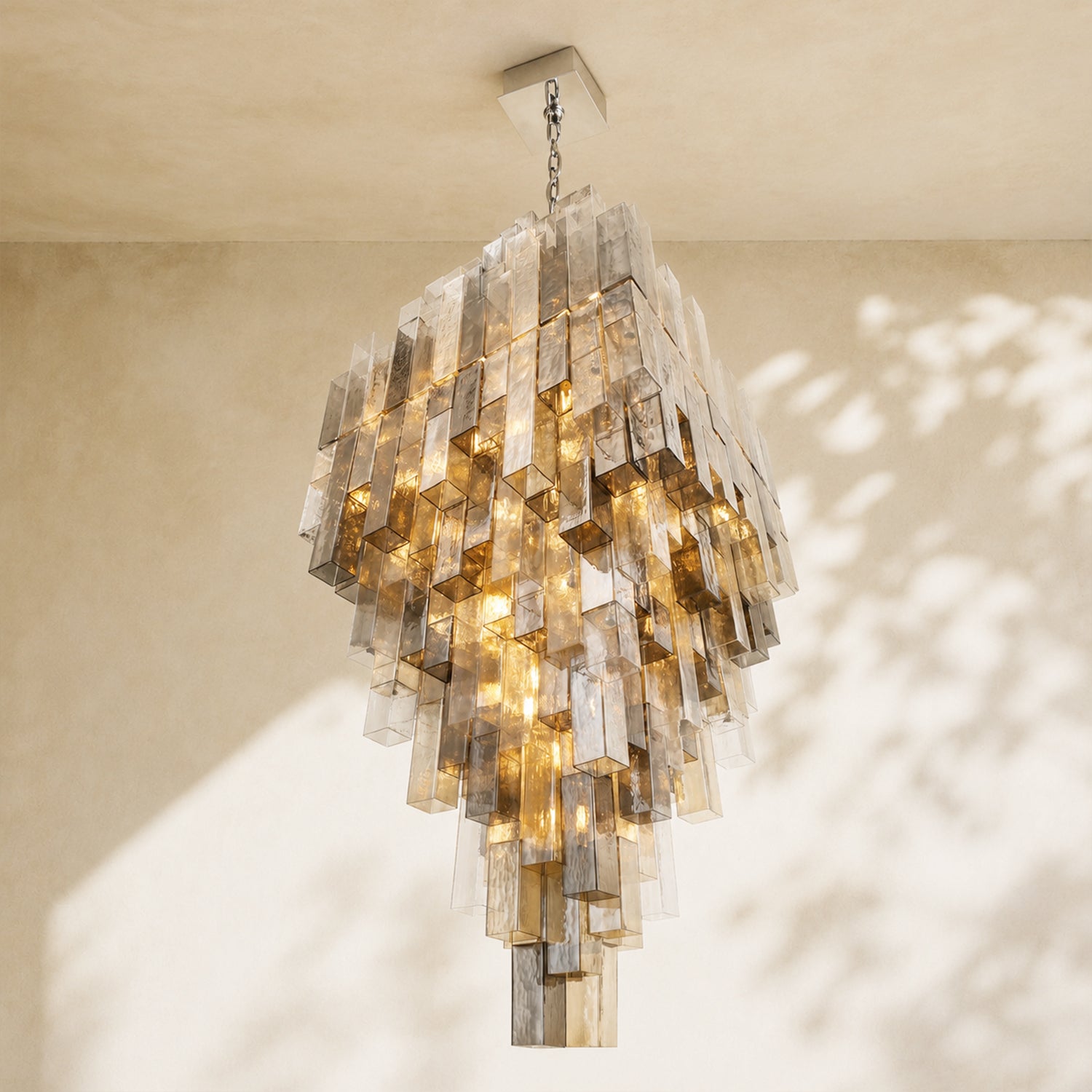 Altesa Square Glass Grand Chandelier 68-Light