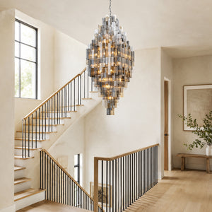 Altesa Square Glass Grand Chandelier 68-Light