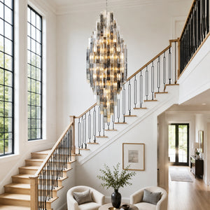 Altesa Square Glass Grand Chandelier 68-Light