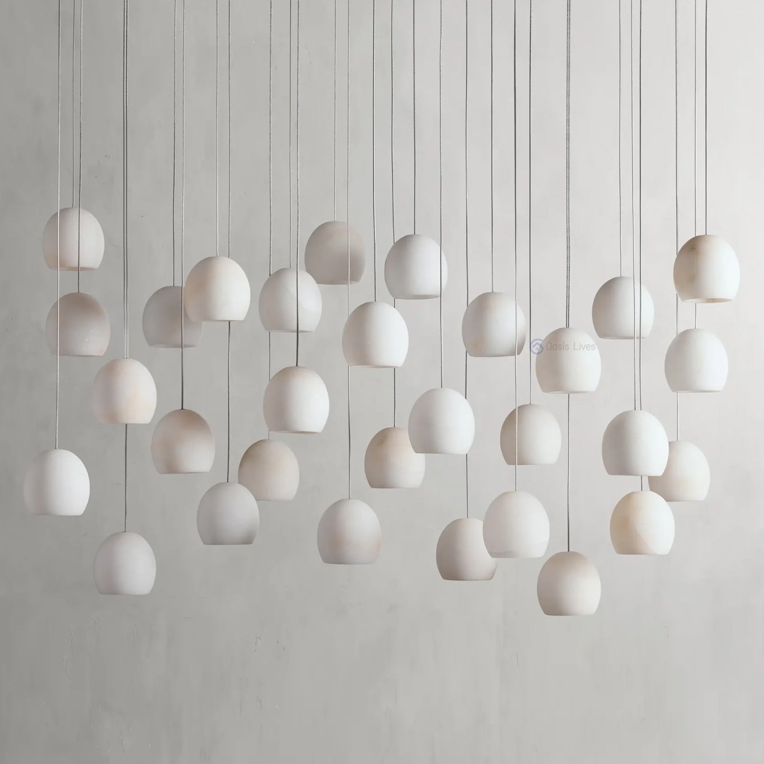 Arica Alabaster Linear Chandelier - Oasislives