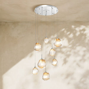 Art Twisted Round Chandelier