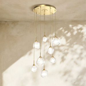 Art Twisted Round Chandelier