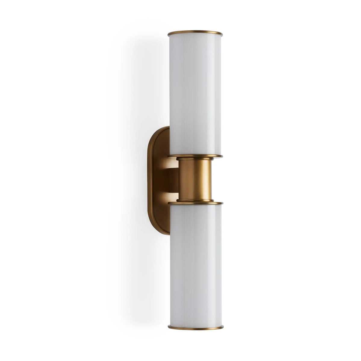 Harlin Modern Milk Glass 2-Light Wall Sconce-Vancei