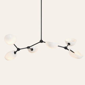 Argus Glass Chandelier 45" Width