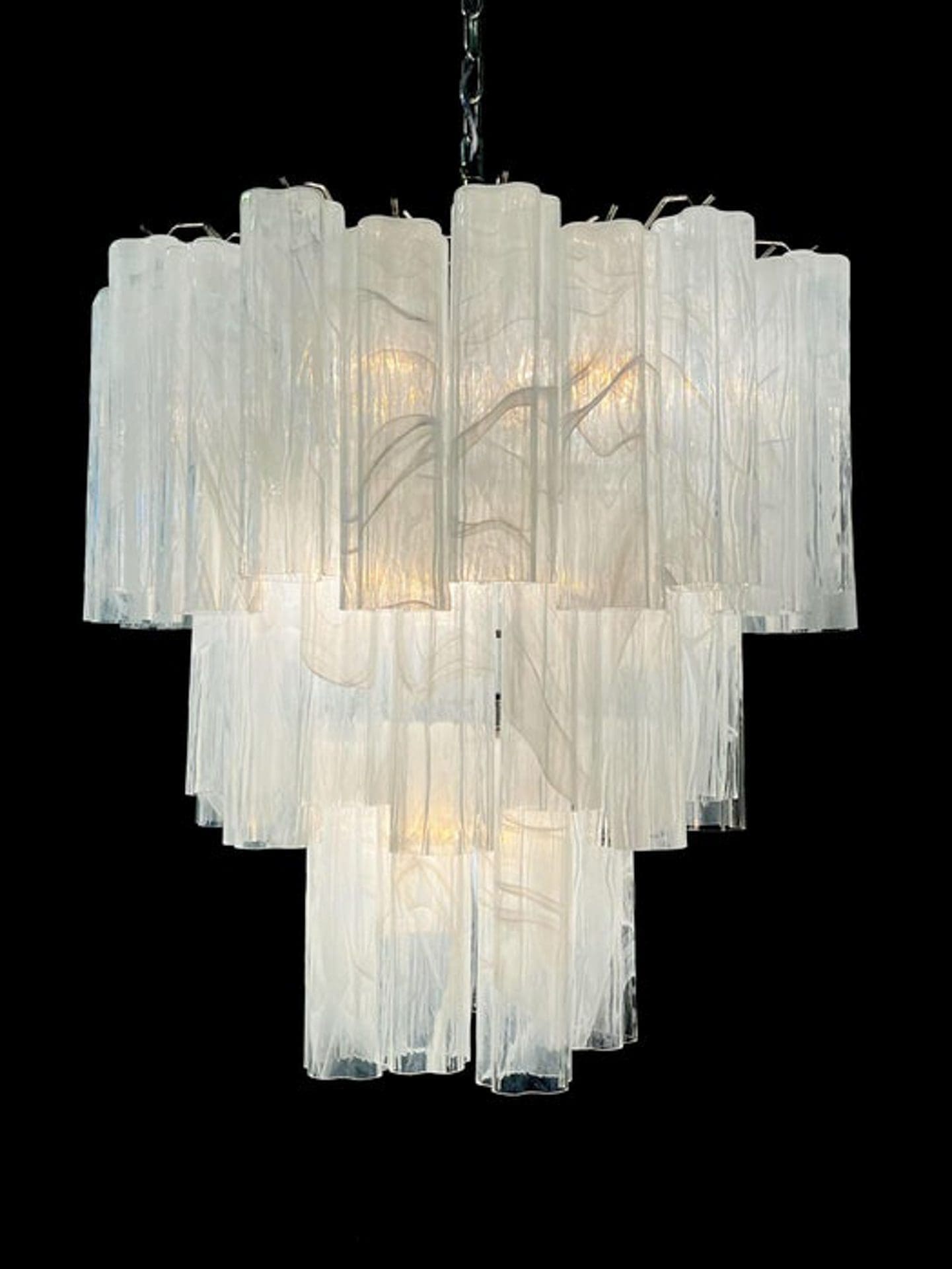 Murano Chandelier – 48 tubes – Alabaster White - Oasislives