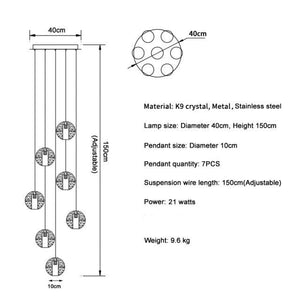 Adonis Suspension Water Drop Chandelier-Vancei