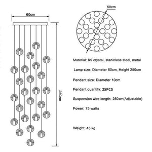 Adonis Suspension Water Drop Chandelier-Vancei