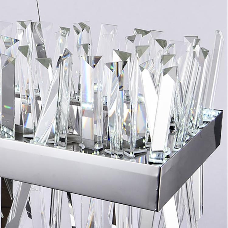 Arseni Crystal Rectangular Chandelier 43.3"-Vancei