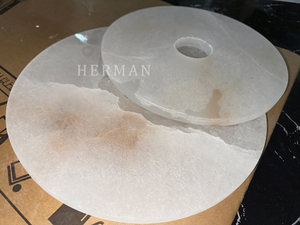 Median Alabaster Flush mount Wall Sconce