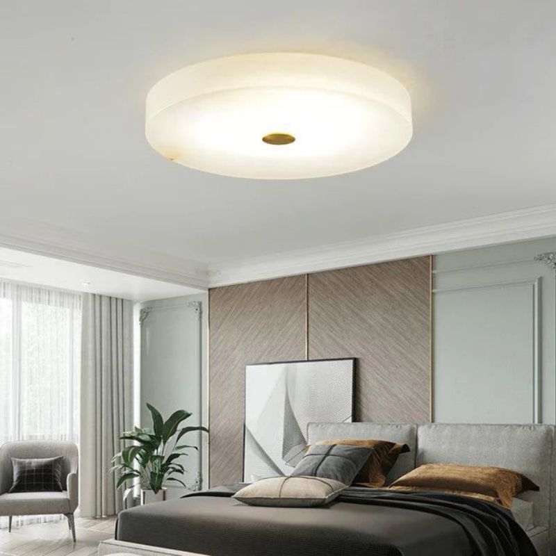 Alabaster Round Led Flushmount 11.8" 15.7" 19.7"-Vancei