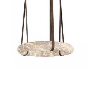Glacera Alabaster Lorry Oslo Art Chandelier 8 Size