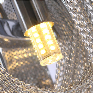 Sophian Aluminum Chain Tassel Round Chandelier-Vancei