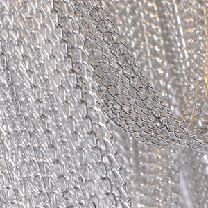 Sophian Aluminum Chain Tassel Round Chandelier-Vancei