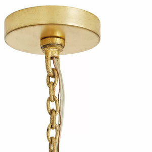 Althely Brass 10 Lights Rectangle Chandelier