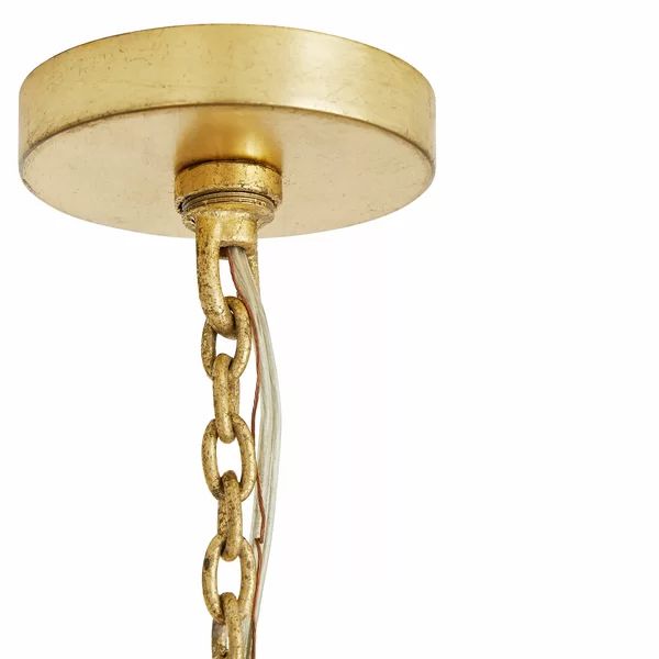 Althely Brass 10 Lights Rectangle Chandelier