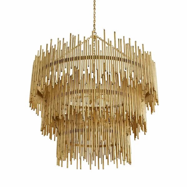 Althely Brass 12 Lights  3- Tier Chandelier