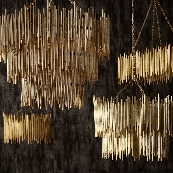 Althely Brass 3 Lights Pendant Chandelier