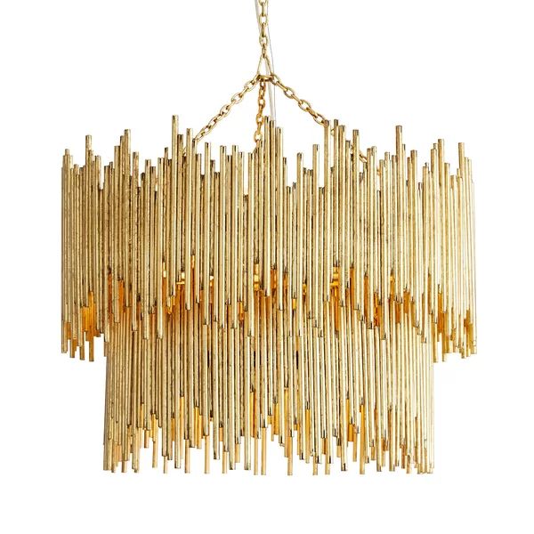 Althely Brass 8 Lights  2-Tier Chandelier