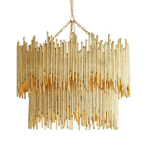 Althely Brass 8 Lights  2-Tier Chandelier
