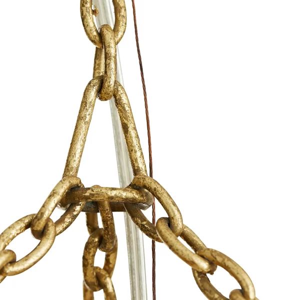 Althely Brass 8 Lights  2-Tier Chandelier