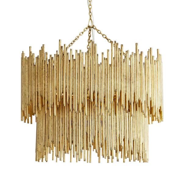 Althely Brass 8 Lights  2-Tier Chandelier