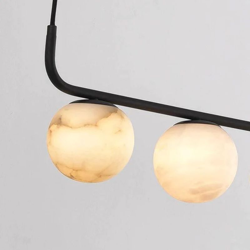 Alabaster Global Linear Chandelier L40"-Vancei