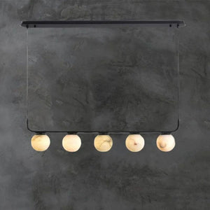 Alabaster Global Linear Chandelier L40"-Vancei