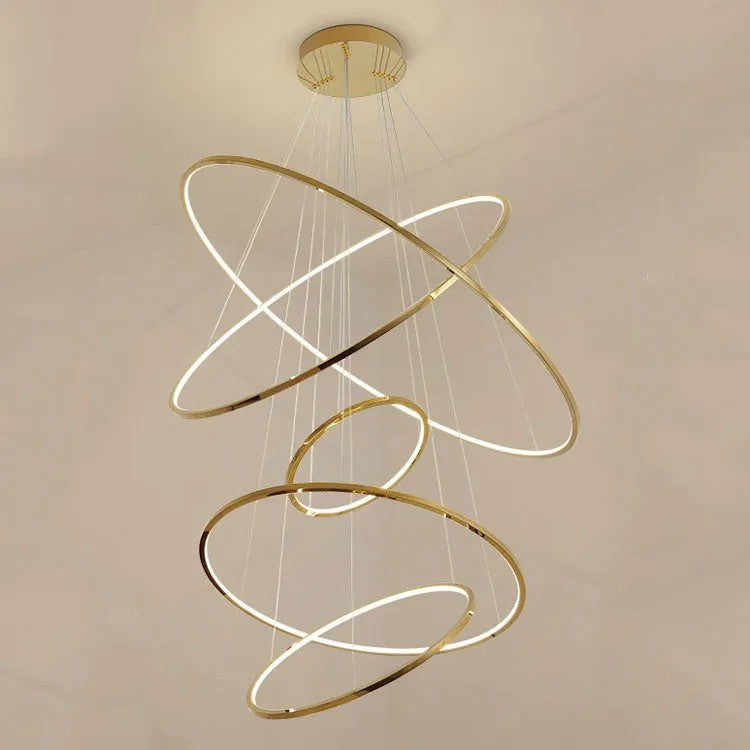 Amira Staircase  Multi Rings Chandelier-Vancei