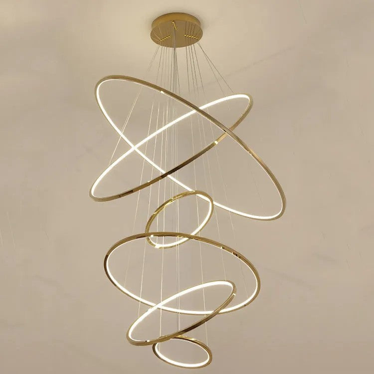 Amira Staircase  Multi Rings Chandelier-Vancei