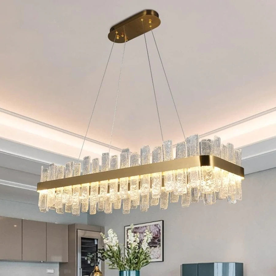 Andrea Rectangular Crystal Chandelier-Vancei