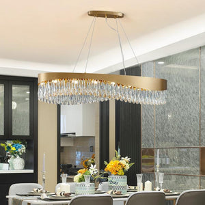 Arian Oval Crystal Chandelier-Vancei